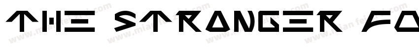 THE STRANGER FONT DU字体转换